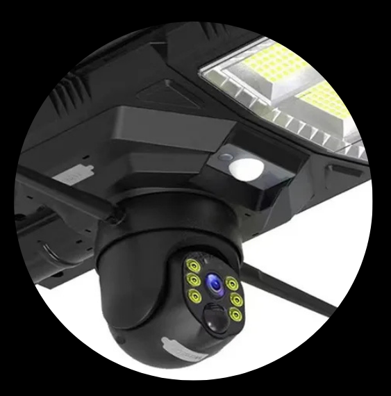 2 in 1 Solar CCTV Camera/Single lens