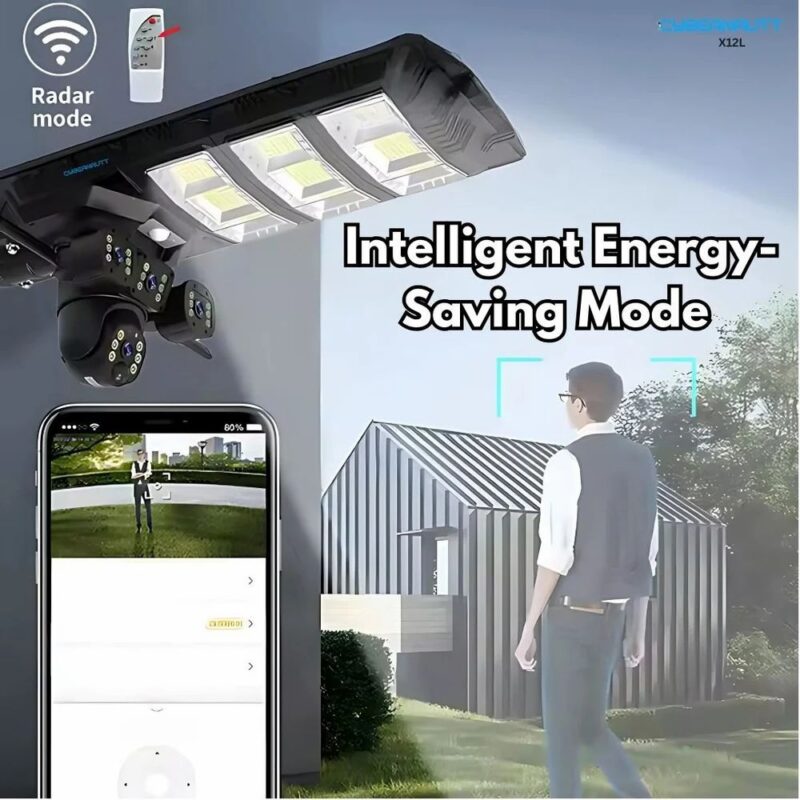 2 in 1 Solar CCTV Camera