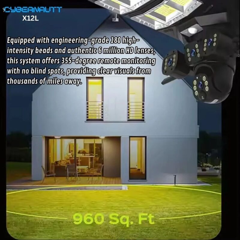 2 in 1 Solar CCTV Camera
