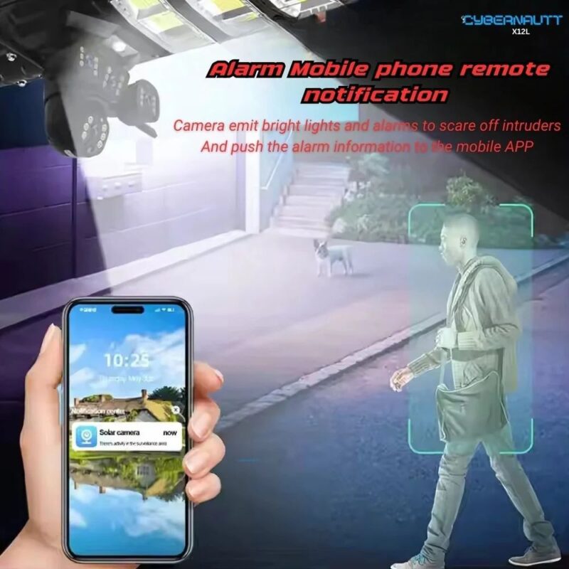 2 in 1 Solar CCTV Camera