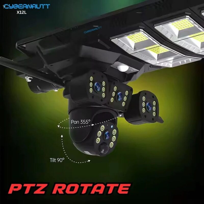 2 in 1 Solar CCTV Camera