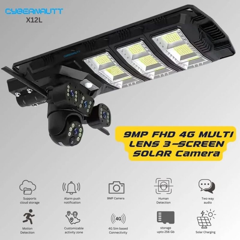 2 in 1 Solar CCTV Camera