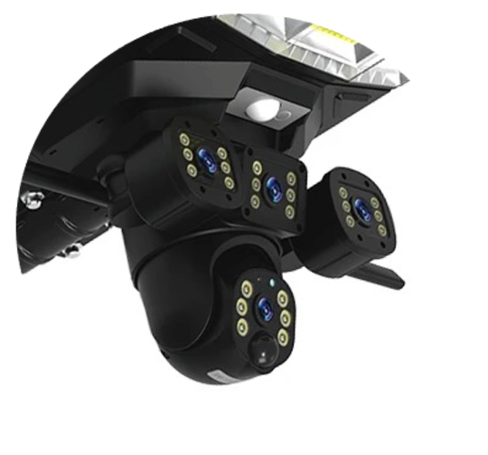 2 in 1 Solar CCTV Camera