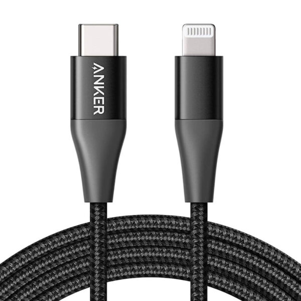 Anker 322 USB C to Lightning Cable 2m (6ft) – 18W+ USB-C charger) Data Tra