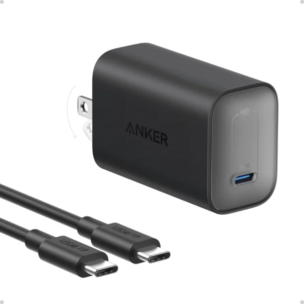 Anker Nano Charger (100W) with USB, C Cable, 100W Output, USB-C