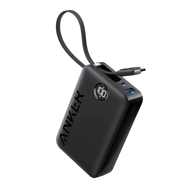 Anker Power Bank (20, 000mAh, 22.5W, Built, In USB, C Cable), 65W Output, USB-C