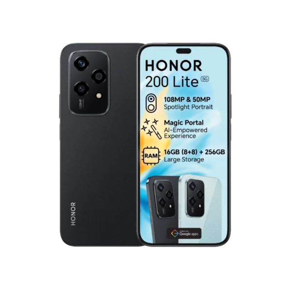 Honor 200 Lite, 6.7-inch OLED 90Hz, Dimensity 6080, Triple 50MP Camera, 5G, USB-C