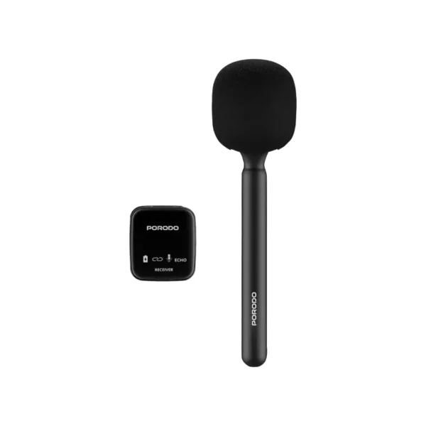 Porodo Two Device Connect Handheld Lavalier Microphone – 400mAh