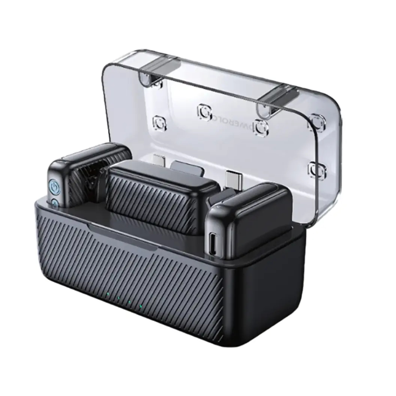Powerology Dual Microphone Professional Set, 450mAh, Bluetooth 5.2