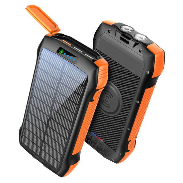 Promate SolarTank 20PDQi Power Bank – 20000mAh, 10W wireless charging