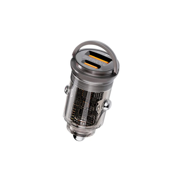 Promate TransDrive, 65W Mini Car Charger, 65W Output, USB-C