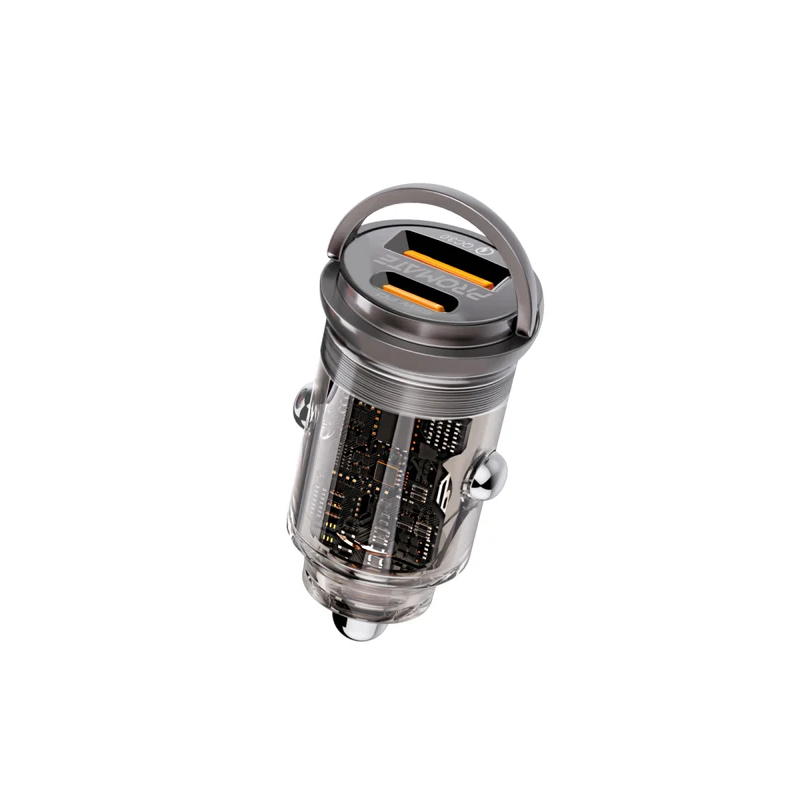 Promate TransDrive, 65W Mini Car Charger, 65W Output, USB-C