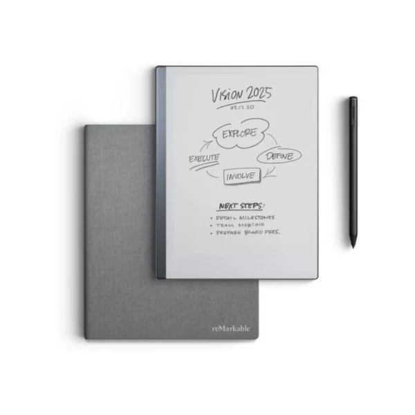 reMarkable 2 Paper Tablet with Marker Plus and Polymer Weave Book Folio (Gray) – Price in Kenya